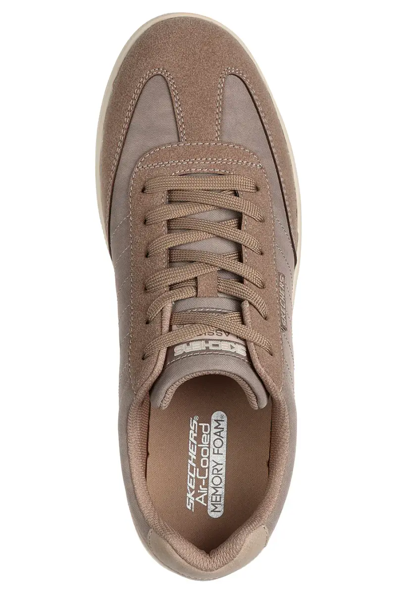 Sneakers taupe basse stringate Skechers Placer Vinson [TAUPE] miniatura 5