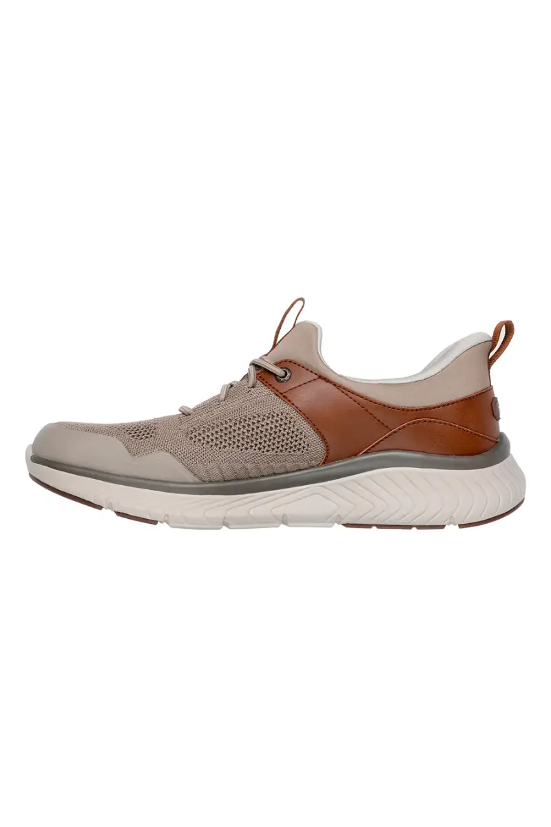 Sneakers taupe con supporto plantare Arch Fit Skechers Arch Fit Crosser Emeric [TAUPE] miniatura 5
