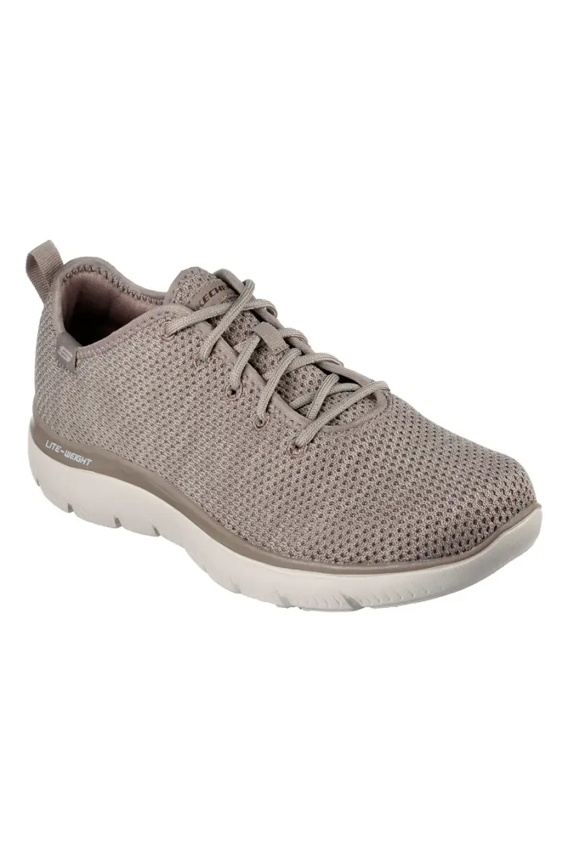 Sneakers Taupe con Tomaia in Mesh Skechers Summits - Doharis [TAUPE] miniatura 2