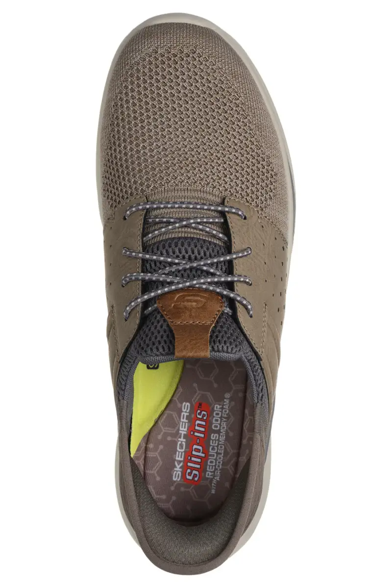 Sneakers Taupe da Uomo Skechers Slade Ocon [TAUPE] miniatura 4