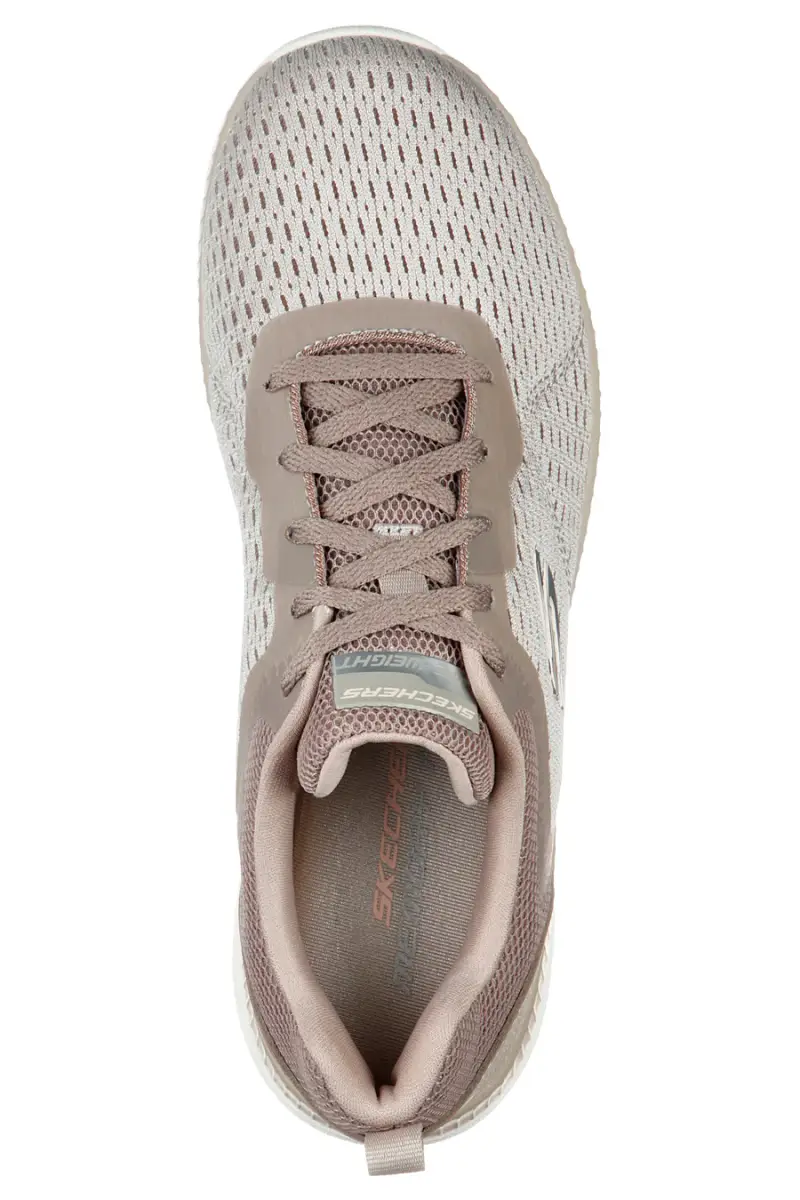 Sneakers taupe in mesh con soletta memory foam Skechers Bountiful Quick Path [TAUPE] miniatura 4