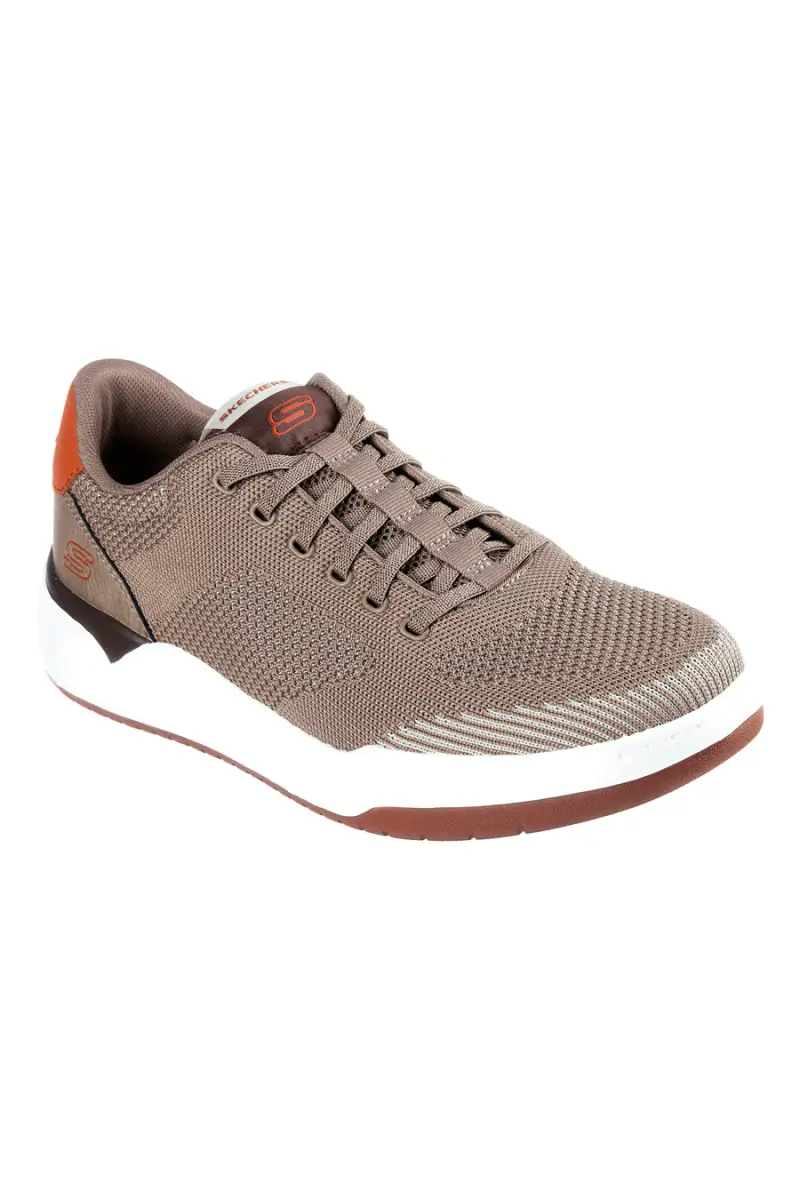 Sneakers taupe knit con Air-Cooled Memory Foam Skechers Corliss Dorset [TAUPE] miniatura 2
