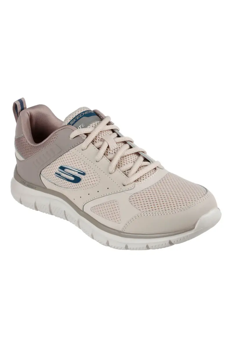 Sneakers taupe Memory Foam Skechers Track Syntac [TAUPE] miniatura 2