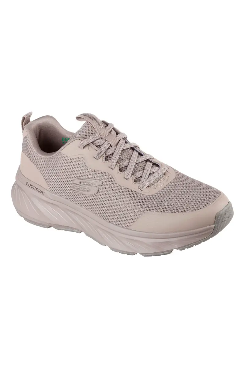 Sneakers tortora beige in mesh con Air Cooled Memory Foam Skechers Edgeride Rekze [TAUPE] miniatura 2