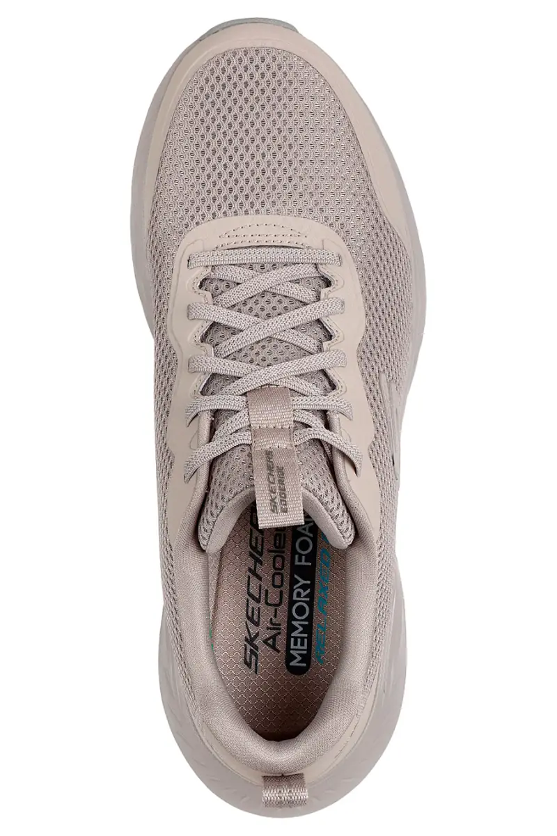 Sneakers tortora beige in mesh con Air Cooled Memory Foam Skechers Edgeride Rekze [TAUPE] miniatura 3