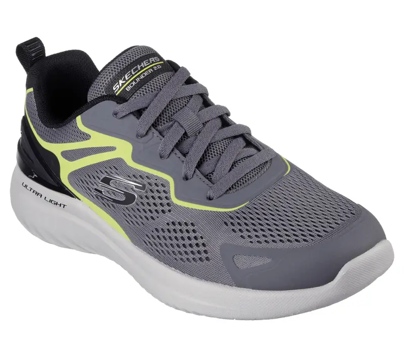 Sneakers Uomo BOUNDER 2 0 ANDAL Grigio scuro / Lime | Skechers