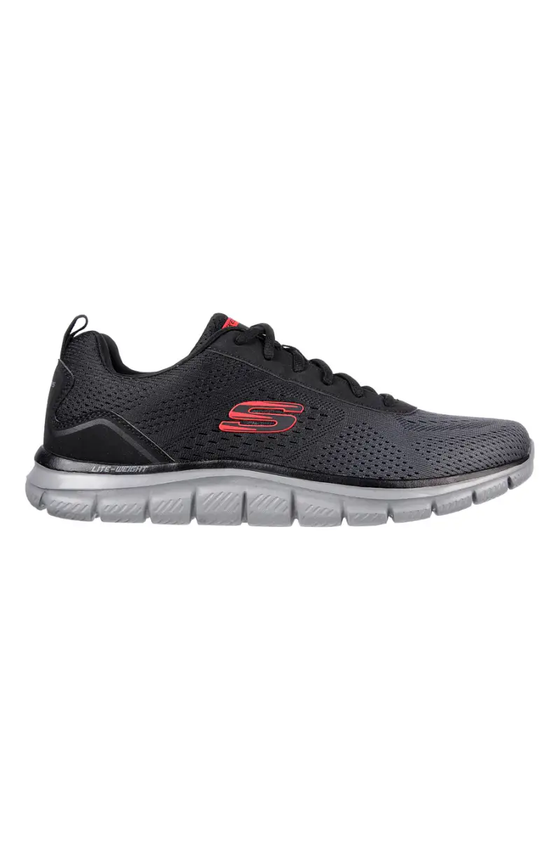 Skechers Sneakers Vegan Nere e Rosse con Memory Foam