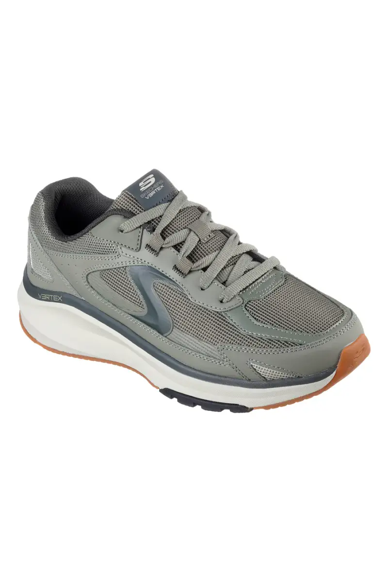 Sneakers verde oliva stile rétro Skechers Vertex Arke con Memory Foam [VERDE] miniatura 2