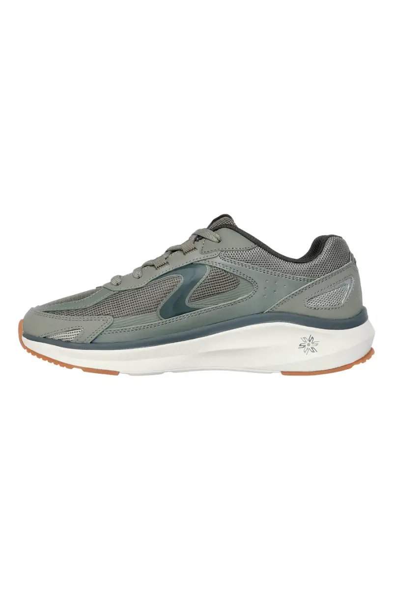 Sneakers verde oliva stile rétro Skechers Vertex Arke con Memory Foam [VERDE] miniatura 3