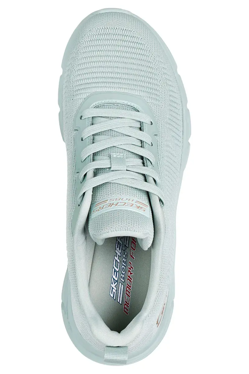 Sneakers verde salvia in knit con Memory Foam Skechers Bobs B Flex Hi Flying Hi [VERDE ACQUA] miniatura 5