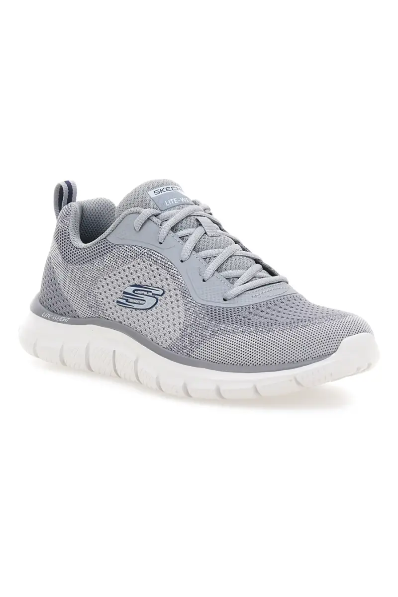 Sneakers Verdi e Nere con soletta in Memory Foam SKECHERS TRACK GLENDOR [GRIGIO] miniatura 2