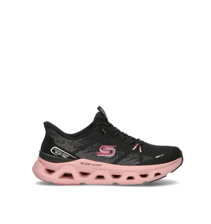 Sneaker donna nera/rosa Vario