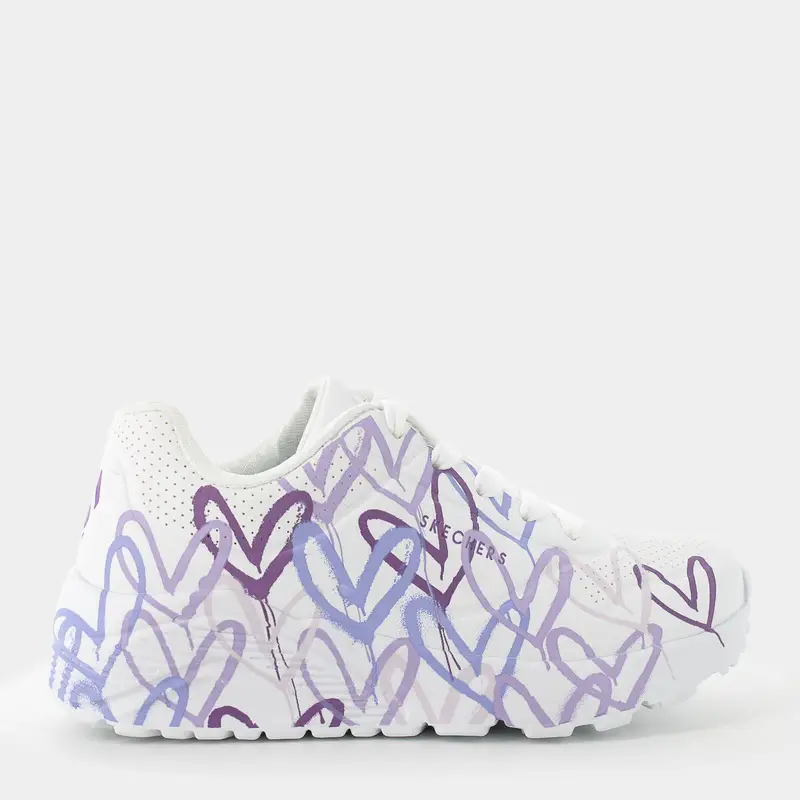 Sportive Skechers da Bambina, bianco