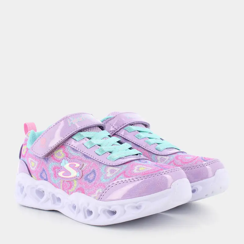 Sportive Skechers da Bambina, lilla miniatura 2