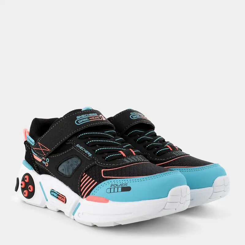 Sportive Skechers da Bambino, nero miniatura 2