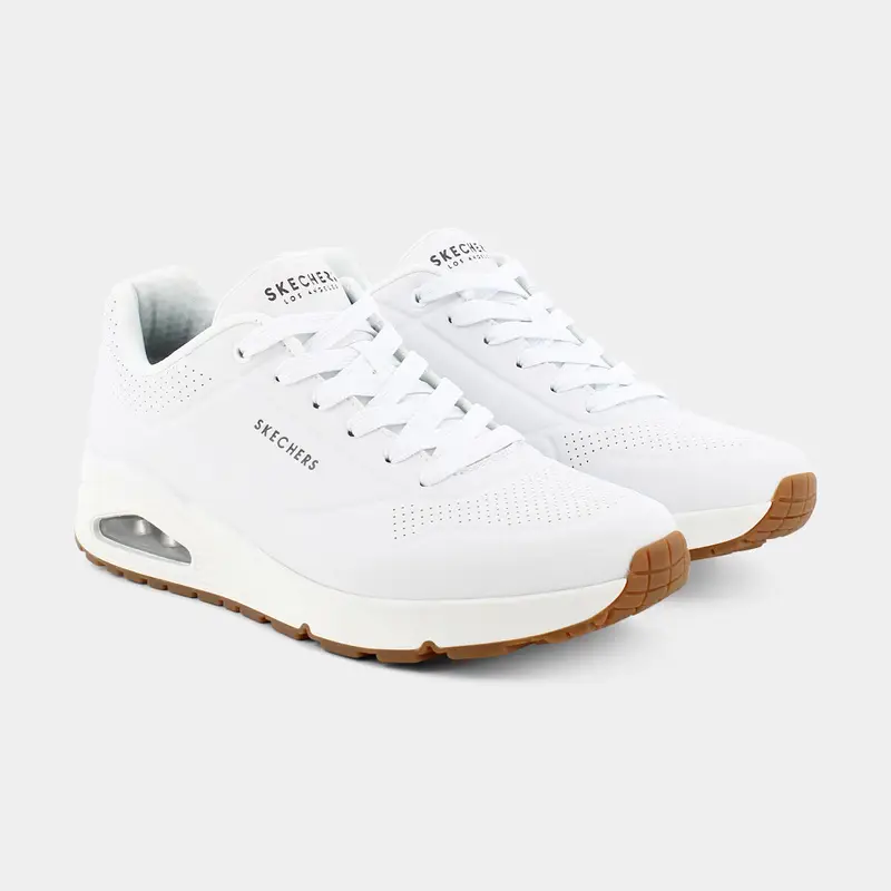 Skechers Sneakers da Uomo bianche in sintetico miniatura 2