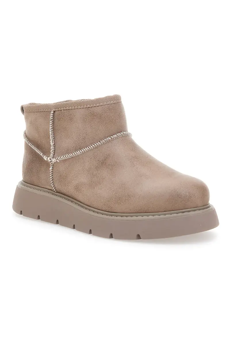 Stivaletti alla caviglia beige con pelo Skechers Keepsakes Lite - Snowbird [TAUPE] miniatura 2