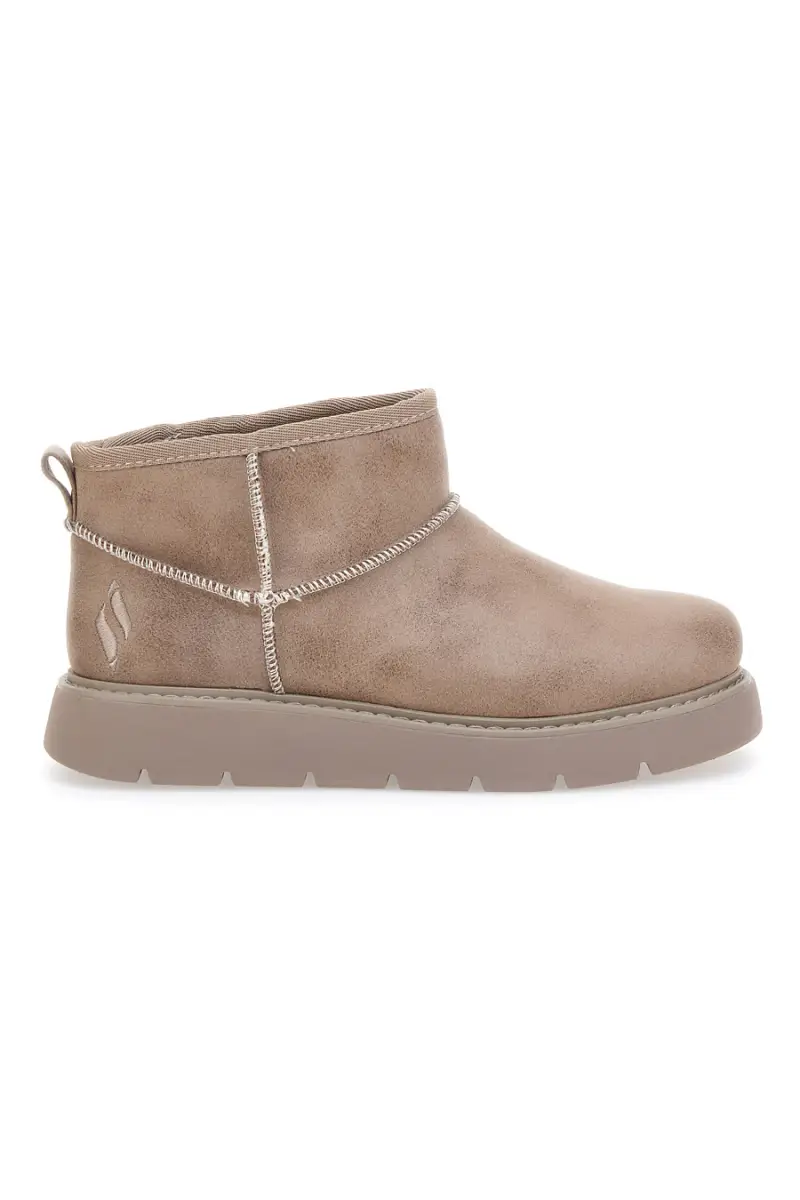 Stivaletti alla caviglia beige con pelo Skechers Keepsakes Lite - Snowbird [TAUPE]