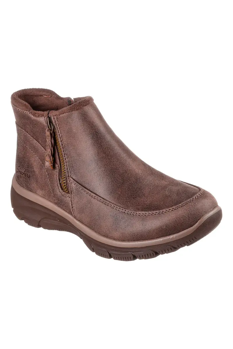 Stivaletti marroni con zip e Memory Foam Skechers Easy Going Into Fall [CHOCOLATE] miniatura 2