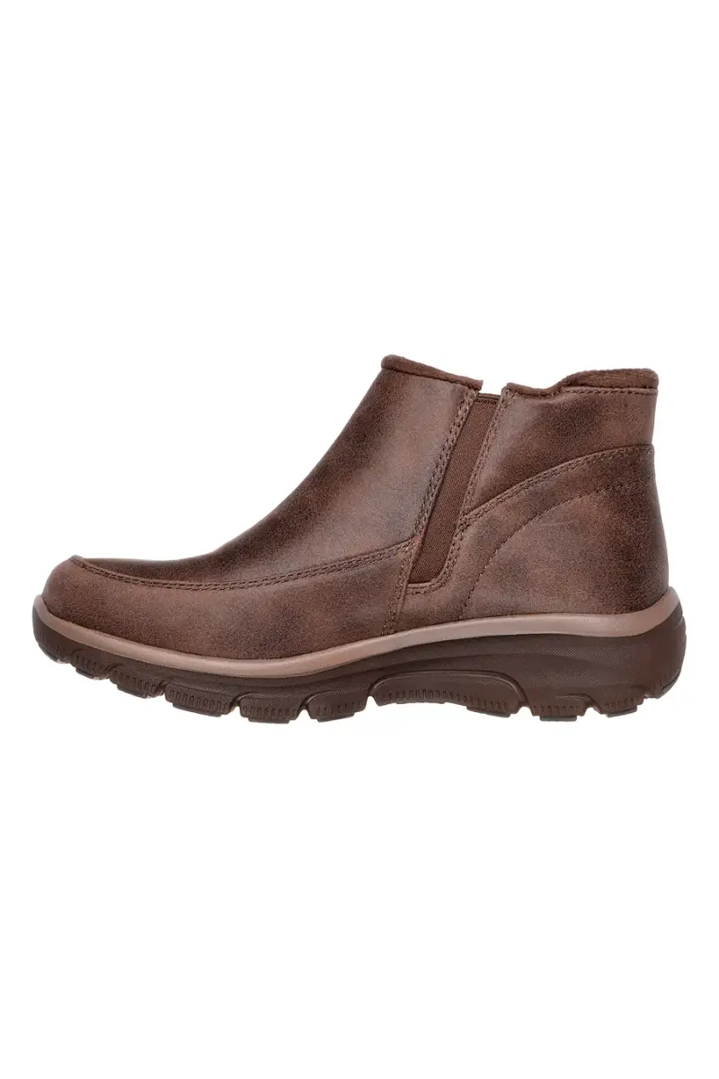 Stivaletti marroni con zip e Memory Foam Skechers Easy Going Into Fall [CHOCOLATE] miniatura 3