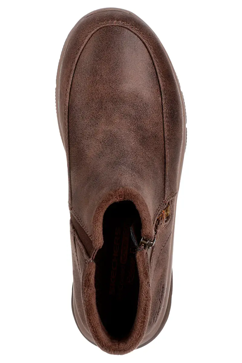 Stivaletti marroni con zip e Memory Foam Skechers Easy Going Into Fall [CHOCOLATE] miniatura 5