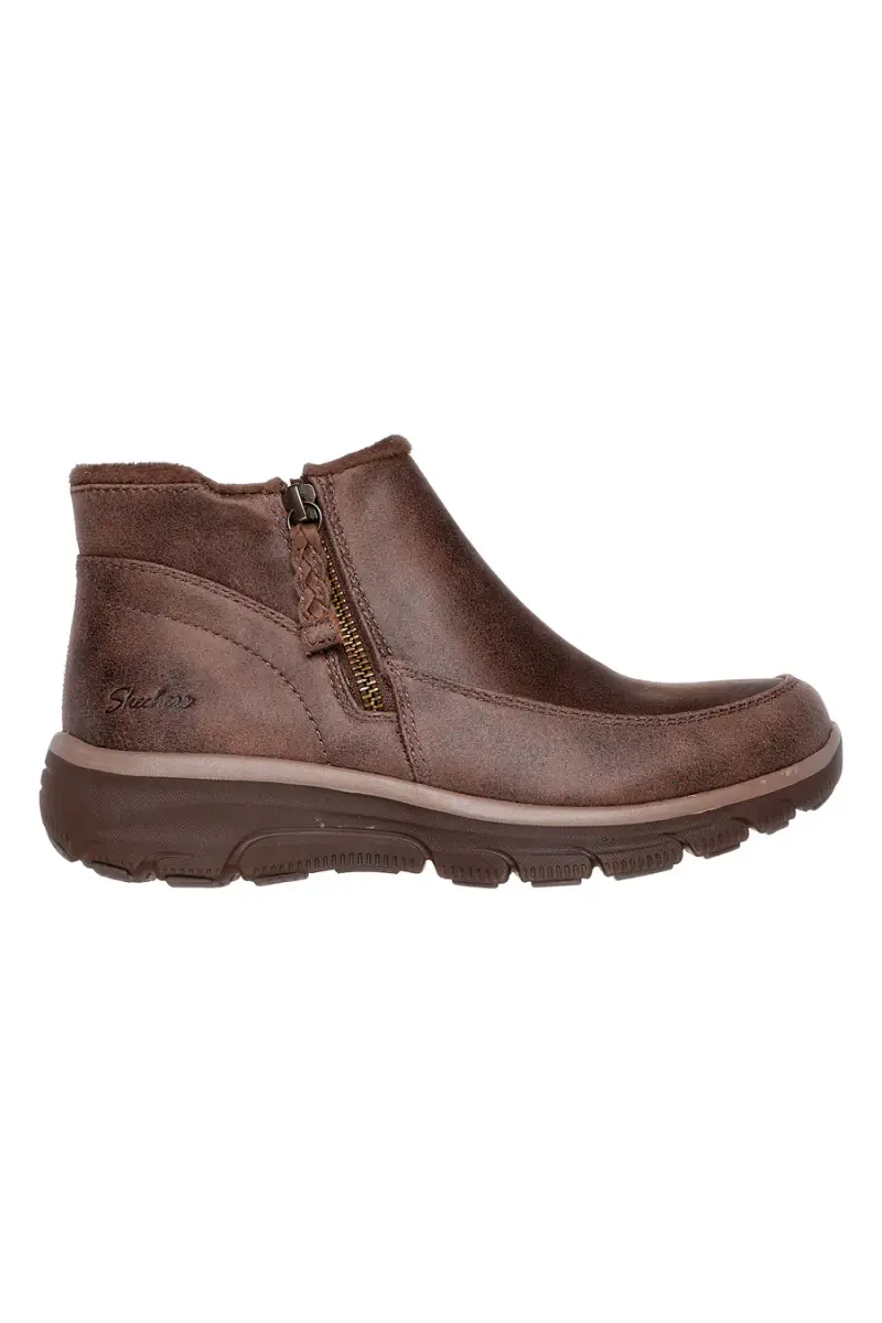 Stivaletti marroni con zip e Memory Foam Skechers Easy Going Into Fall [CHOCOLATE]