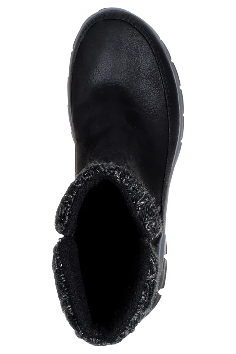 Stivaletti neri con collo lavorato e Warm Tech Memory Foam Skechers Synergy Lovely Collab [NERO] miniatura 5