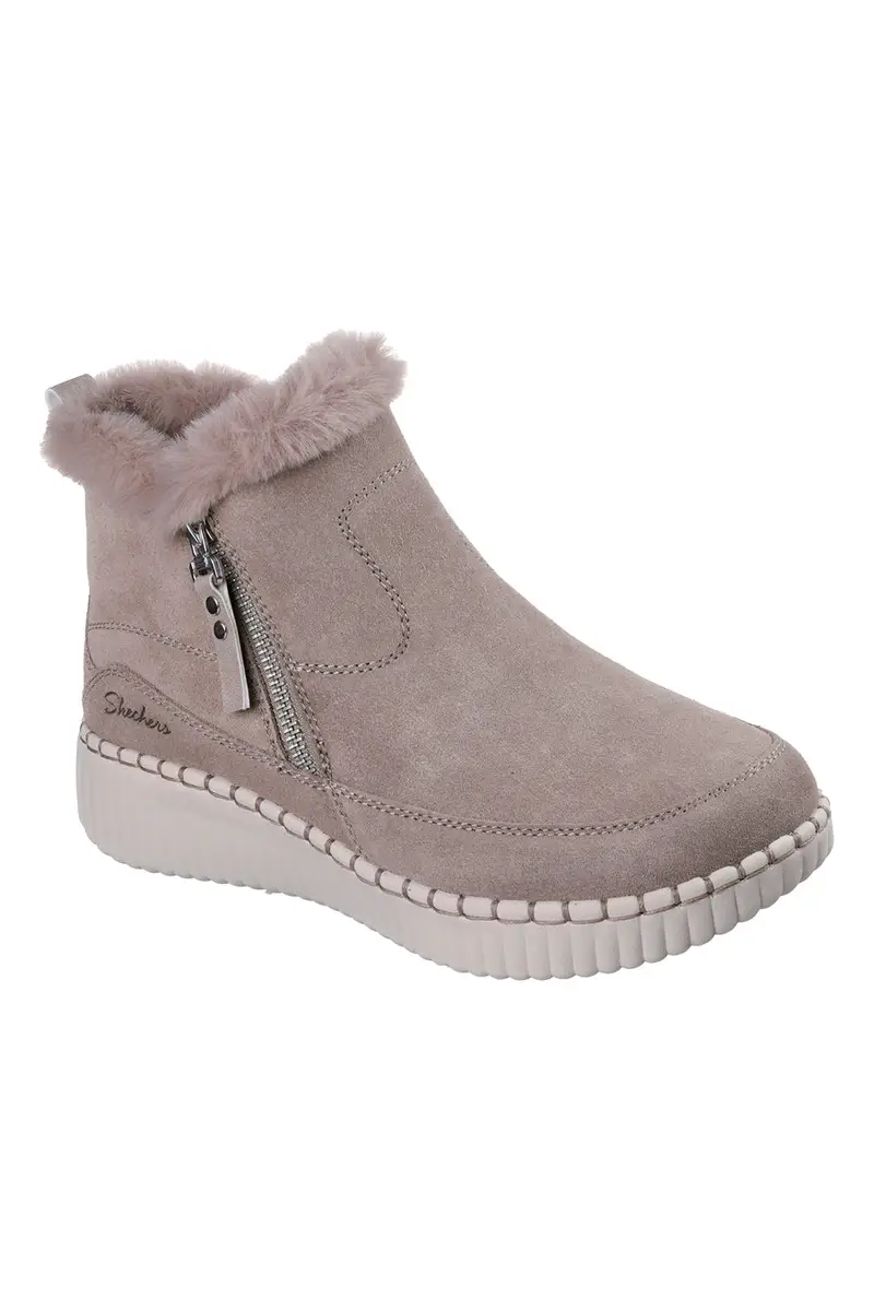 Stivaletti taupe in suede con zip e memory foam Skechers Wilshire Blvd Fresh Zip [ND] miniatura 2