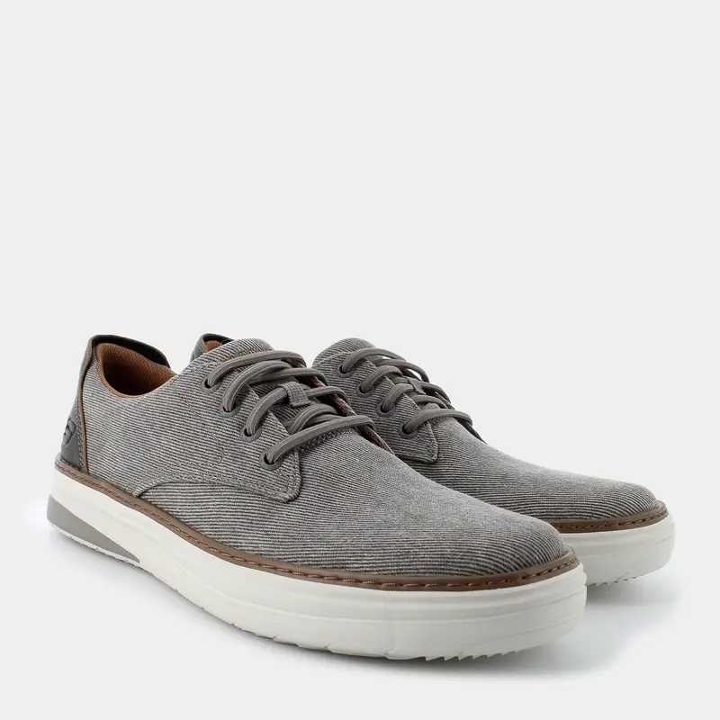 Stringate Skechers da Uomo, grigio miniatura 2