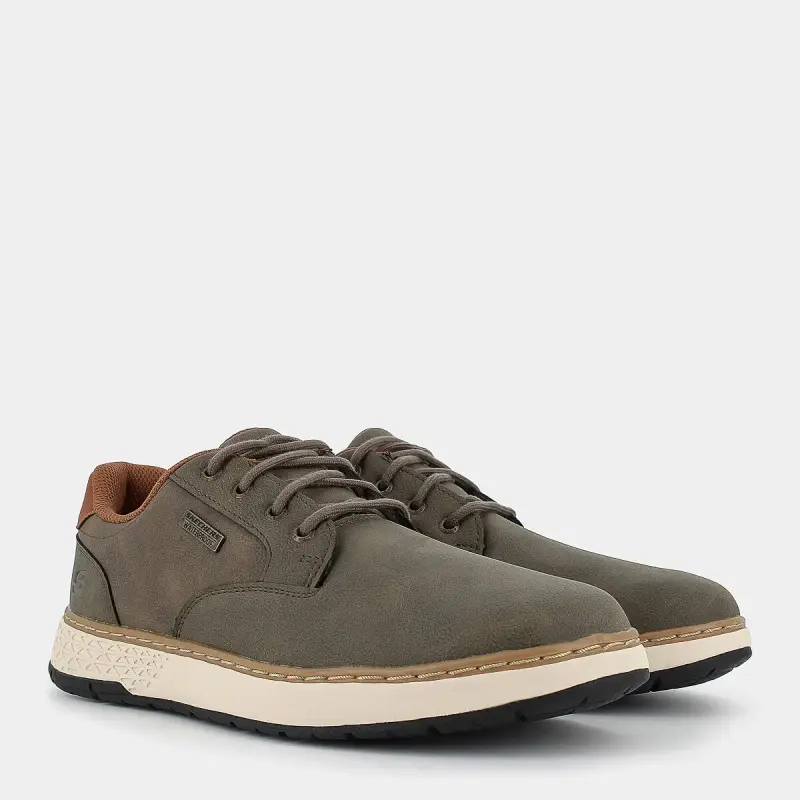 Stringate Skechers da Uomo, verde miniatura 2