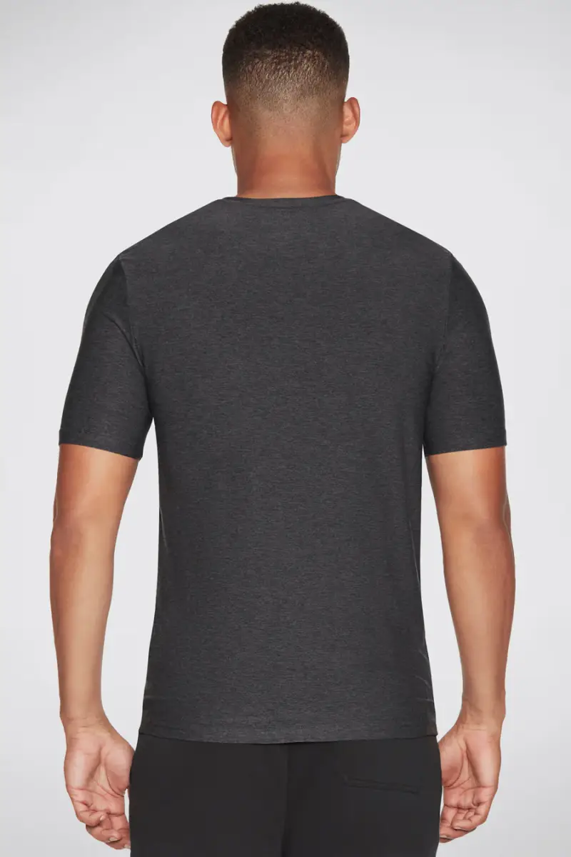T-Shirt Antracite Skechers Godri All Day Tee [NERO miniatura 3