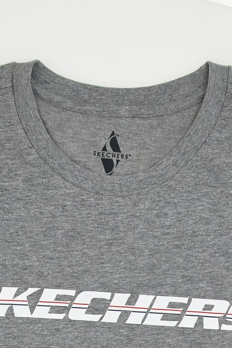 T-Shirt Grigia Skechers Strikethrough Tee [GRIGIO] miniatura 2