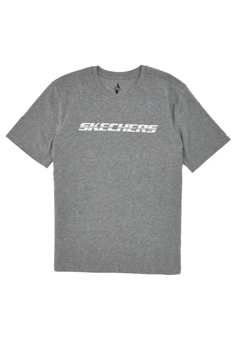 T-Shirt Grigia Skechers Strikethrough Tee [GRIGIO]
