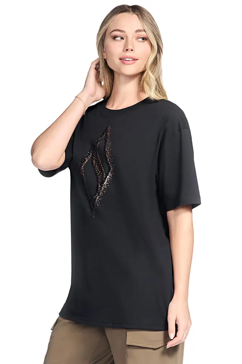 Skechers T-shirt Nero 4338469 miniatura 2