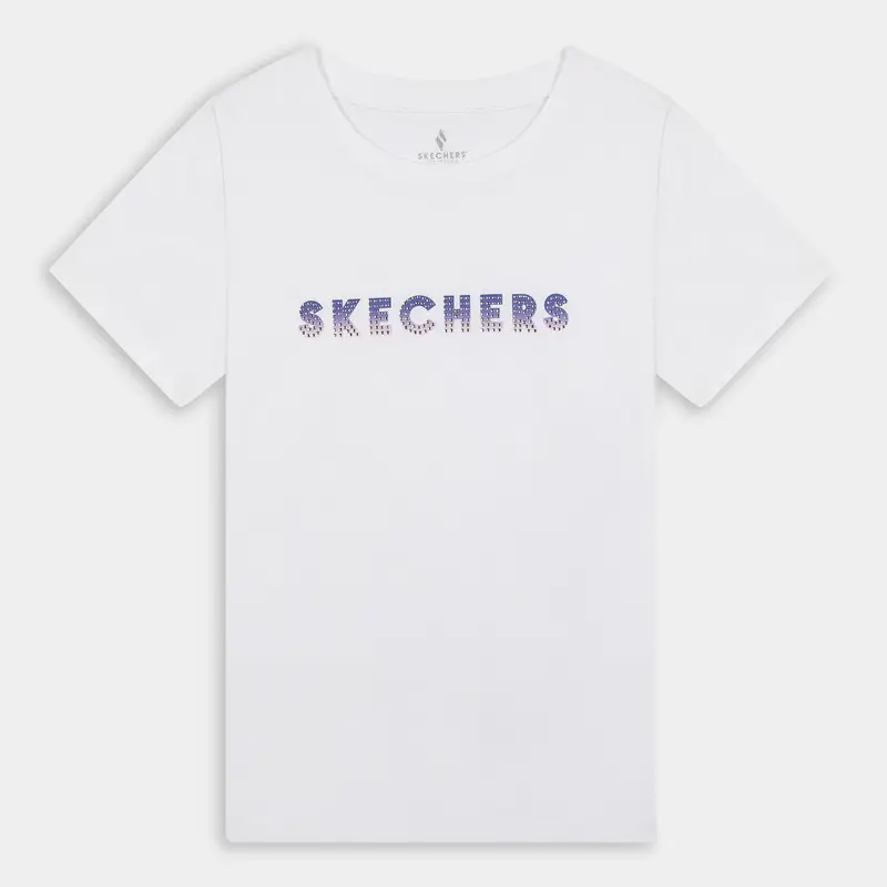 Skechers T-shirt Donna Bianco 2501907