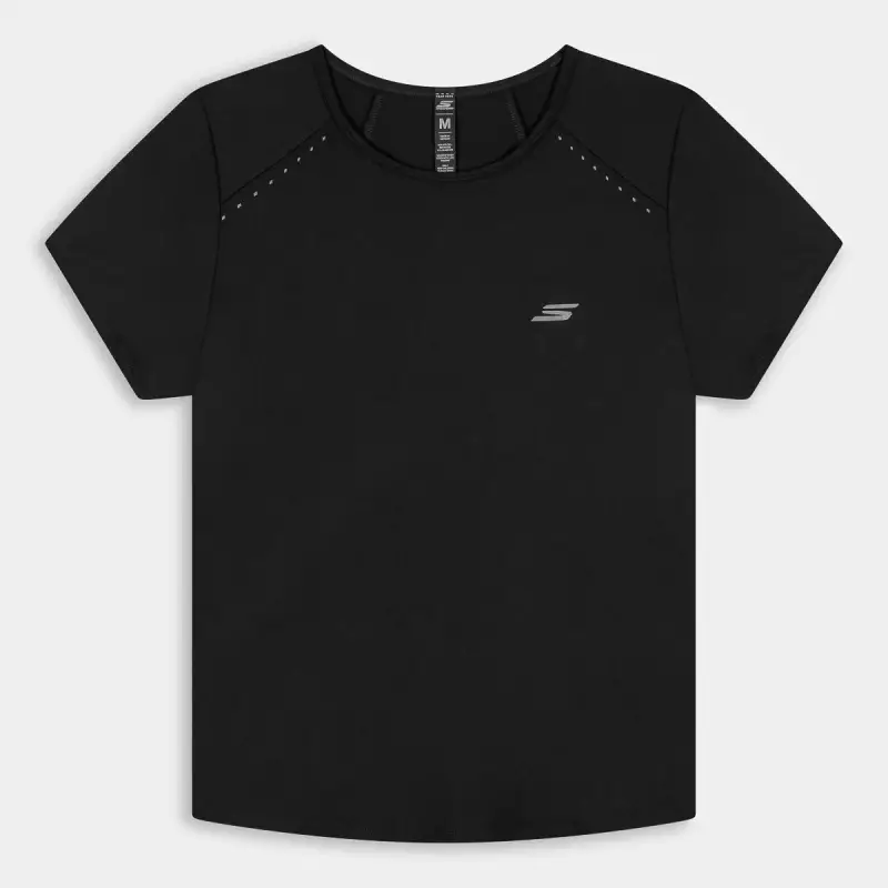 Skechers T-shirt Donna Nero 4060026