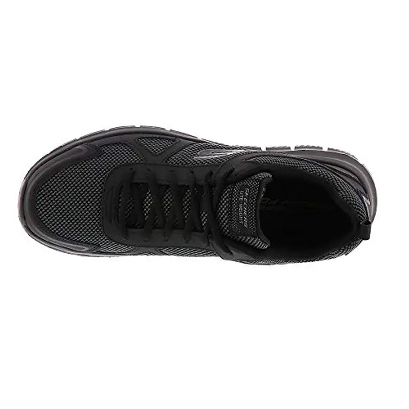 Skechers Track Bucolo, Scarpe running Uomo, Black Leather Mesh Trim, 45.5 EU miniatura 3