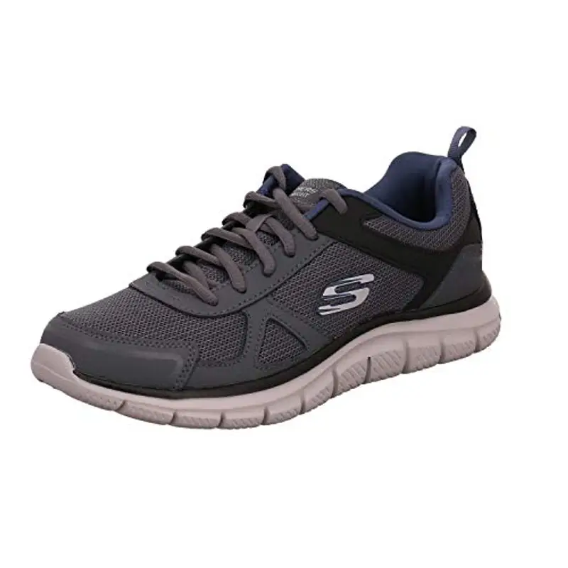 Skechers Track Scloric, Sneaker, Uomo, Grigio Charcoal Black, 42 EU