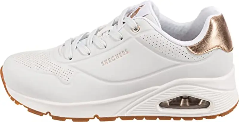 Skechers Uno - Golden Air, Sneakers Donna, Bianco White Black Gold, 36 EU miniatura 3