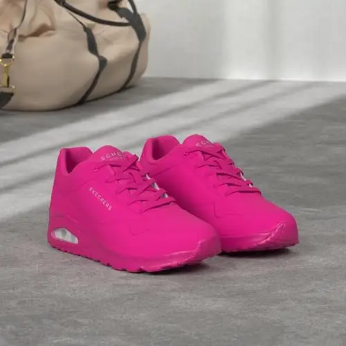 Skechers Uno - Night Shades, Sneaker Donna, Pink Hot Pink Durabuck Htpk, 41 EU miniatura 2
