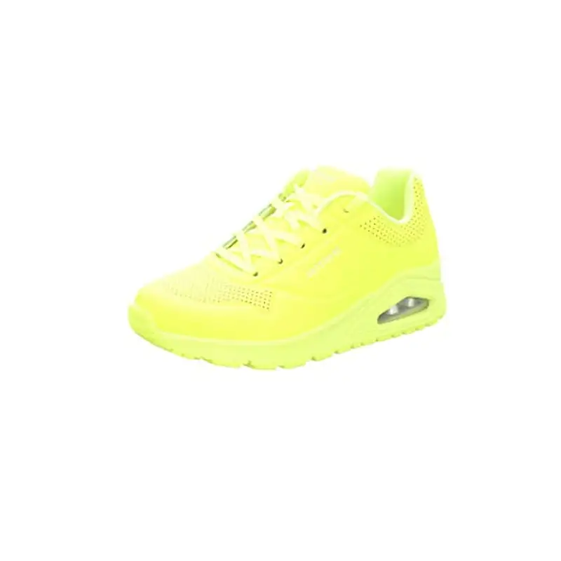 Skechers Uno - Night Shades, Sneaker Donna, Yellow Neon Yellow Durabuck Nyel, 39.5 EU