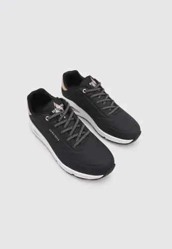 Skechers Uno-Shimmer Away 155196-BLK, Womens sneakers, black, 39, 5 EU miniatura 3