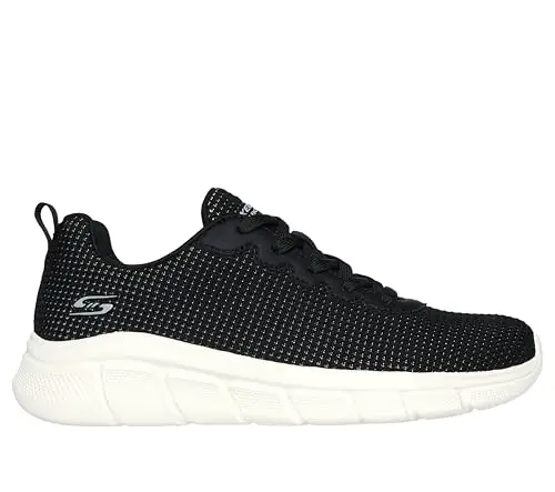 Skechers Visionary Essence, Bobs B Flex Essenza VISIONARIA Donna, Black Knit Trim, 36 EU miniatura 3