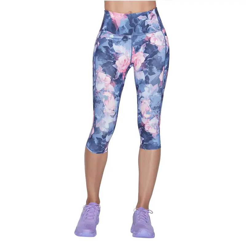 Women GOWALK HW SUMMER ROSE CAPRI Tights | Skechers Multi