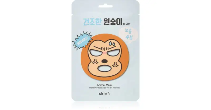 Animal For Dry Monkey maschera in tessuto altamente idratante e nutriente 23 g