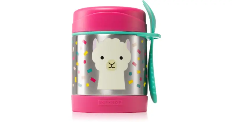 Zoo Llama thermos con cucchiaino 12mesi+ 325 ml
