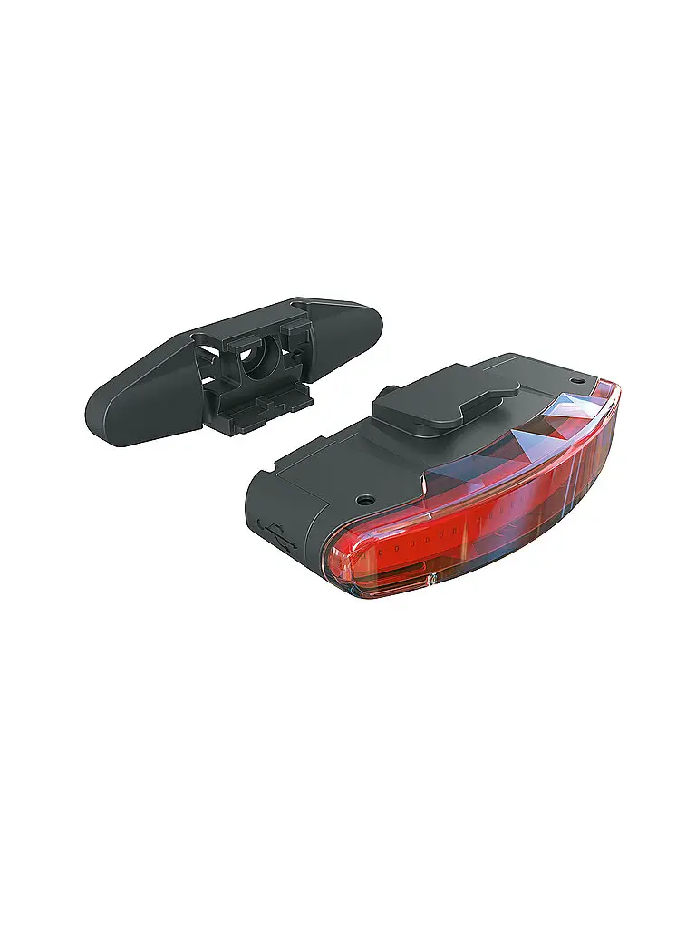 Luce posteriore per bicicletta Infinity nero