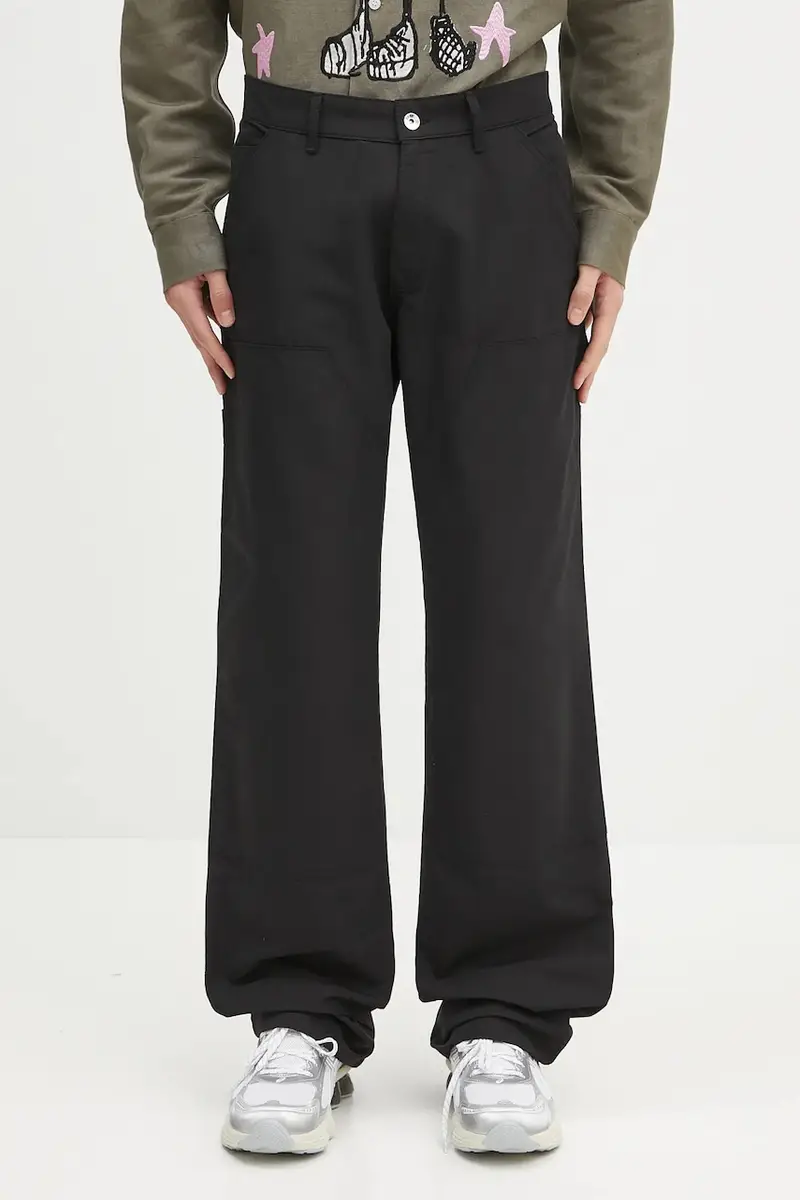 pantaloni Carpenter pants uomo colore nero SHF07P002