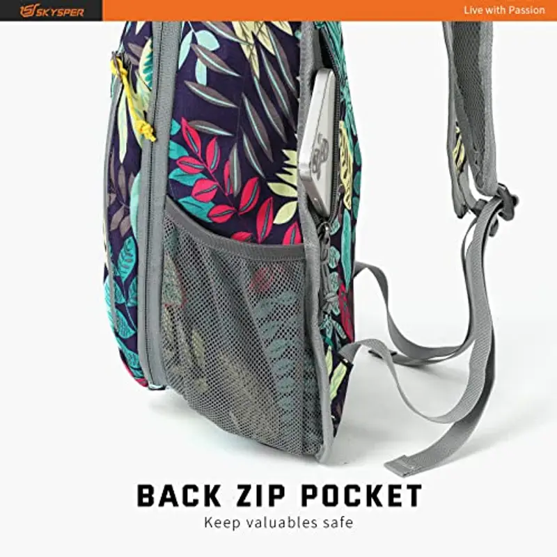 SKYSPER Piccolo zaino da trekking da 10 l, leggero, da viaggio, per donne e uomini miniatura 2