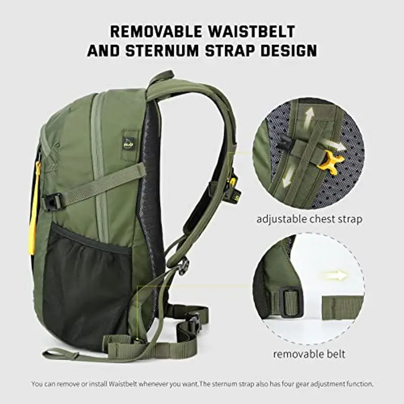SKYSPER Zaino da Hiking 20L, Impermeabile Zaino Montagna per Viaggio Escursionismo Trekking Uomo e Donna miniatura 3